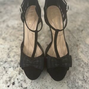 Kate Spade Black Heels with Bow